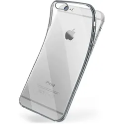 moex Chrome Case für iPhone 6 – Handy Bumper mit Chrom Rand – Transparente Hülle