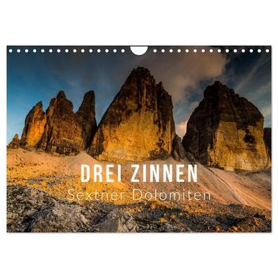 Drei Zinnen. Sextner Dolomiten (Wandkalender 2027 DIN A4 quer), CALVENDO Monatskalender