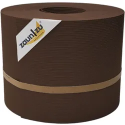zaun zu® Sichtschutzstreifen Rille für Doppelstabmatten Zaunblende Braun 35m
