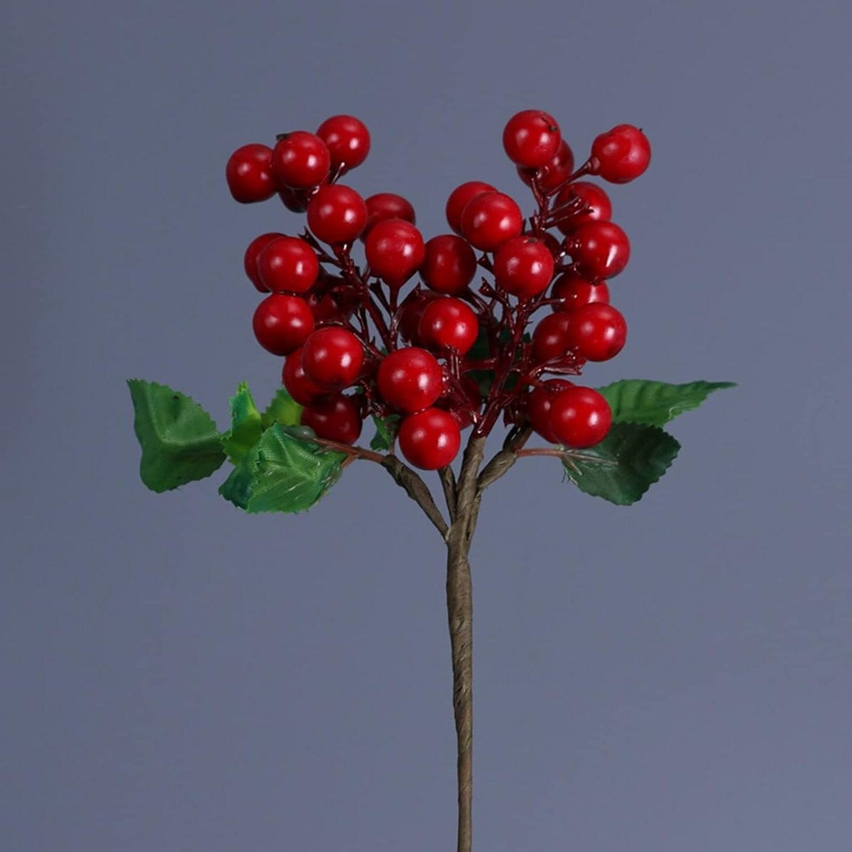 8 stuks Kunstmatige Rode Bessen - Realistische Bloemtakken Decoratie - 25 cm
