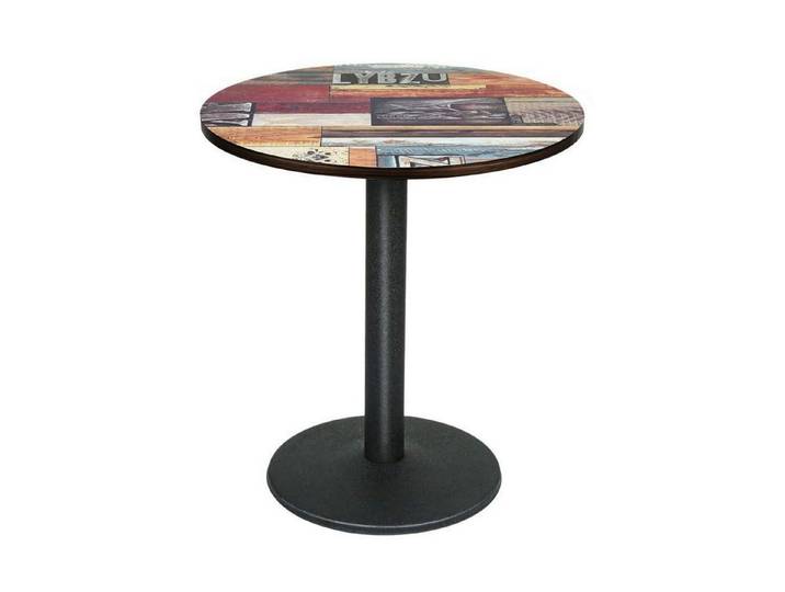 LuxusKollektion Bartisch Runder Bartisch MDF 60x60x72cm (1-St)