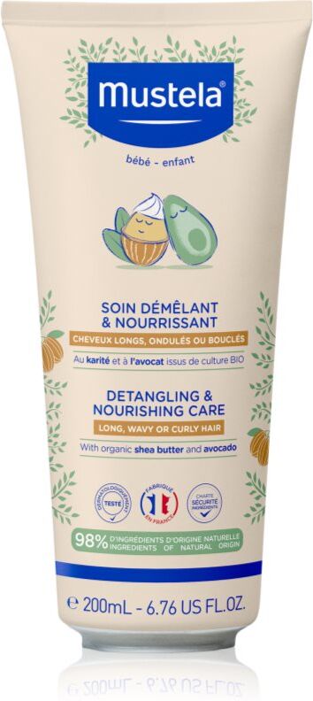Mustela Detangling & Nourishing shampoing pour enfant pour des cheveux faciles à démêler 200 ml