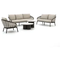 Apple Bee Pine Key/Tonga Sessel-Sofa Lounge-Set 5-teilig 6-Sitzer