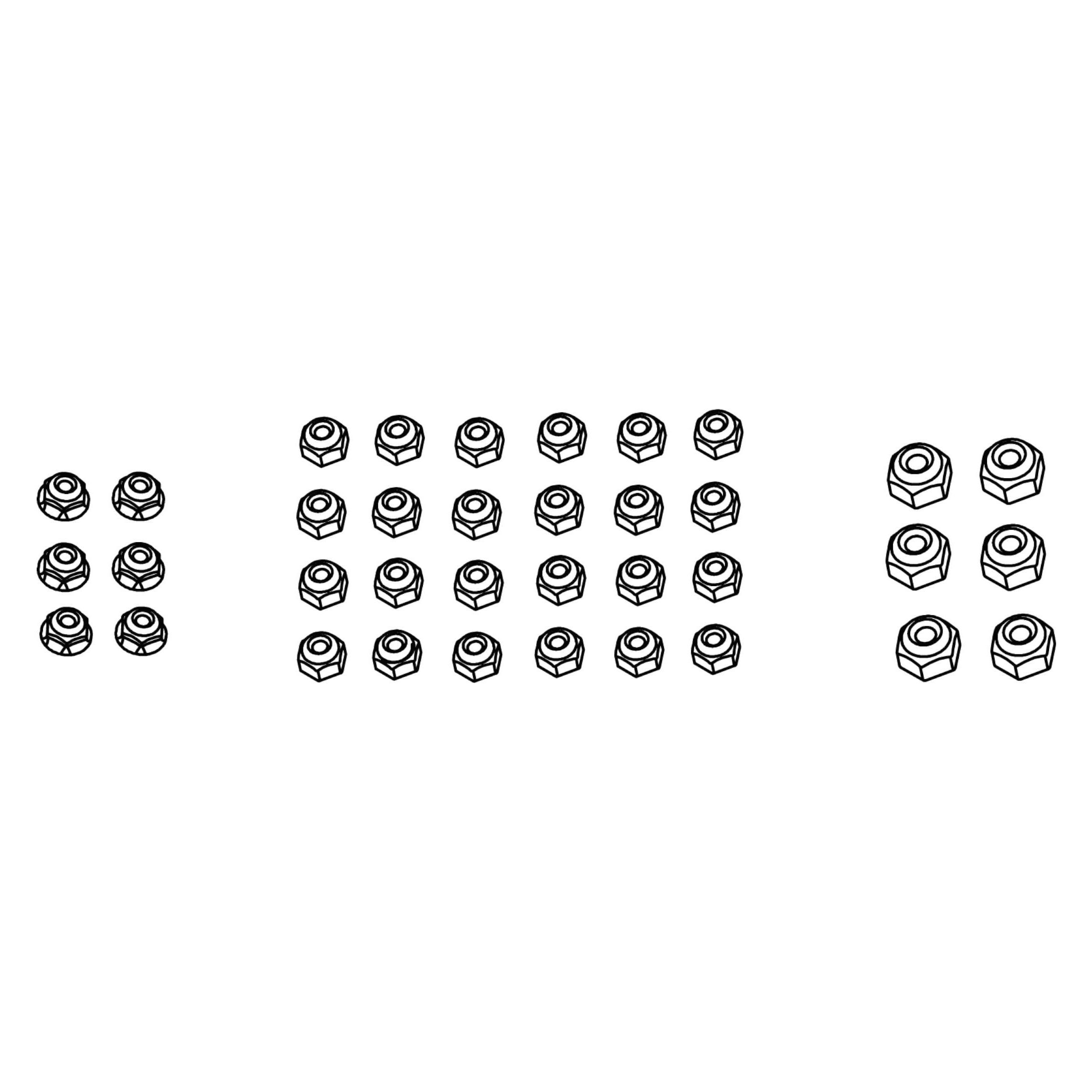 Amewi Muttern Set HC7 / RXB7 (019-21091112)