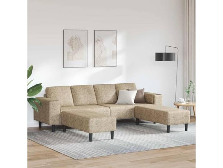 YUTAASU 3er Sofa Hellgrau Polyesterbezug Sperrholzrahmen, Schaumkissen, Armlehnen, 2-Personen-Aufbau