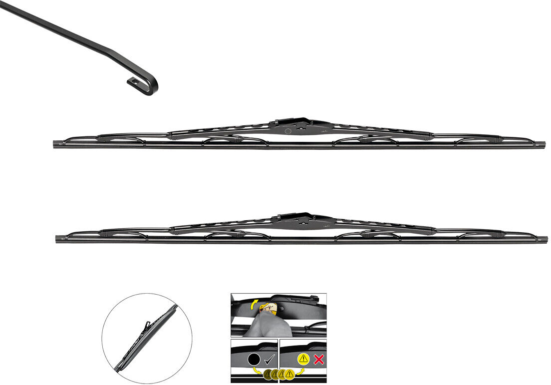 Valeo Wischblatt Silencio Conventional Set 574275 Vorne Für Citroën