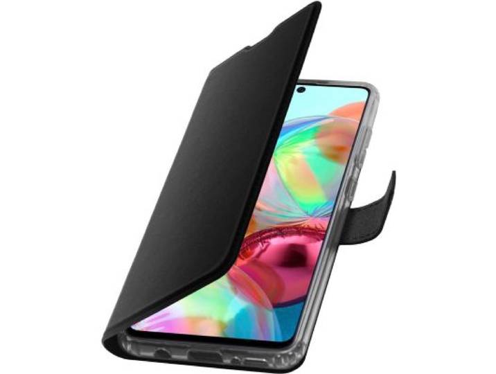 Adeqwat - Etui Samsung A71 Cuir Noir