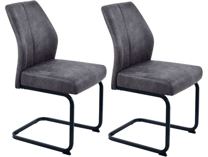 HELA Stuhl WANDSBEK (Set, 2 St), Mit Federkorb, 140kg belastbar, in Webstoff oder Vintage Optik