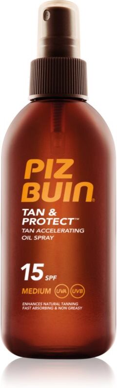 Piz Buin Tan & Protect schützendes Öl für schnellere Bräune LSF 15 150 ml