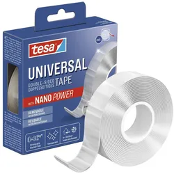 tesa doppelseitiges Klebeband Nano Power Universal 30,0 mm x 3,0 m