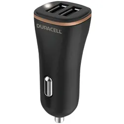 Duracell Car Charger 2xUSB 30W (Black), Auto Adapter, Schwarz