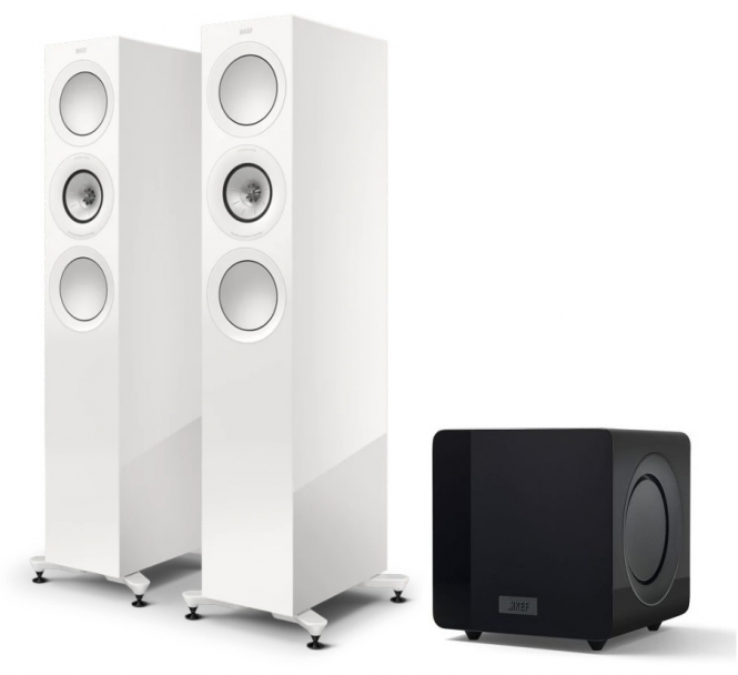 KEF KEF R7 Meta - Paar + KF92 - Weiß