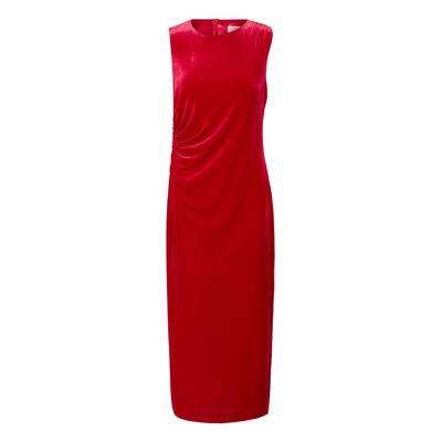 Midikleid KAFFE "Damen Kleid KAkelly", Damen, Gr. M, N-Gr, rot (haute rot), Obermaterial: 90% Polyester PES. 10% Elasthan EL., Kleider Midikleid