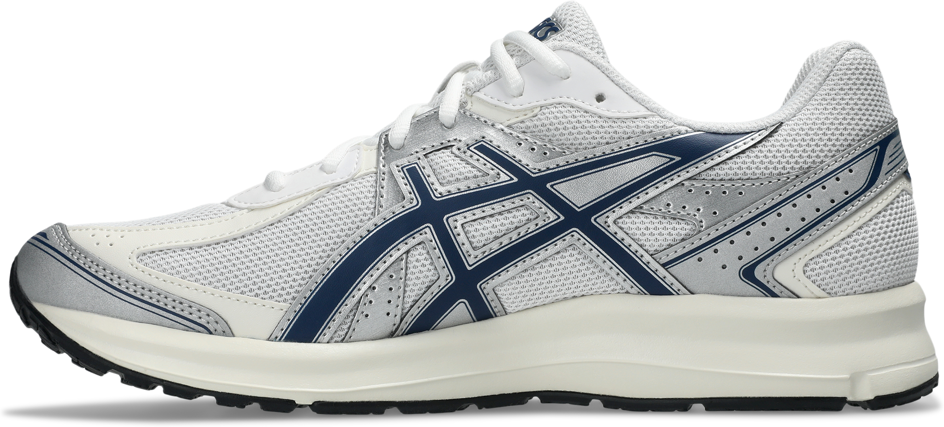 Sneaker ASICS SPORTSTYLE "JOG 100S", Damen, Gr. 36, blau (weiß, independence blau), Synthetik, Schuhe Sneaker weiß, independence blau 36