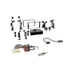 Autoradio 1-DIN Einbaurahmen Radioblende+Adapterkabel Einbauset für Nissan Ju...