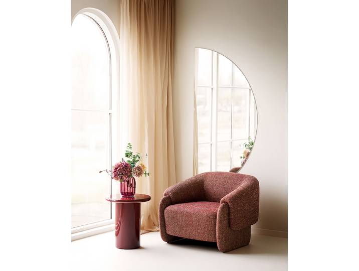 Fauteuil lounge Rouge Polyester 88 x 71 x 84cm