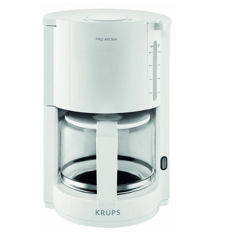 Krups F30901 ProAroma 10 Tassen Filterkaffeemaschine (Weiß) F3090110