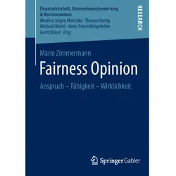 Fairness Opinion, Fachbücher von Mario Zimmermann