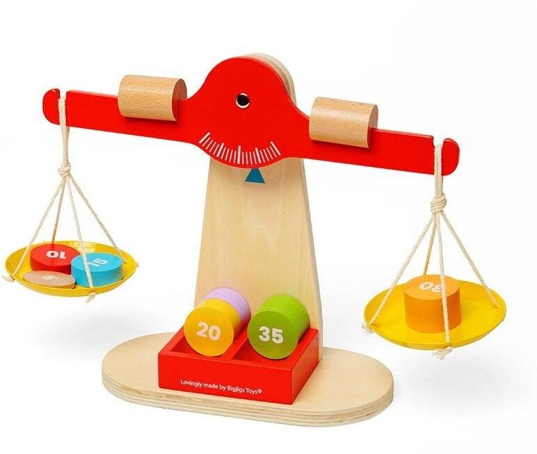 BigJigs Toys Balance avec poids d'équilibrage - Bigjigs
