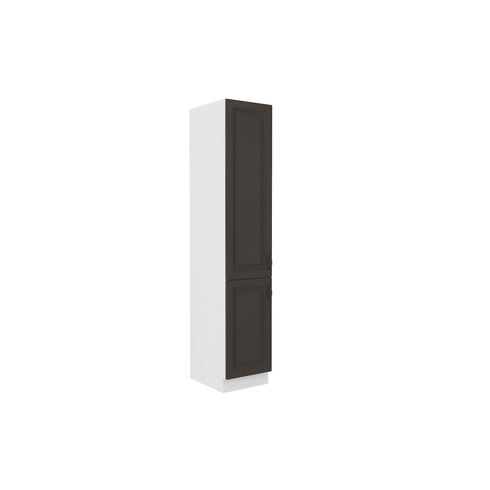 Küchen Vorratshochschrank 40 cm Stilo Grau Küchenzeile Küchenblock