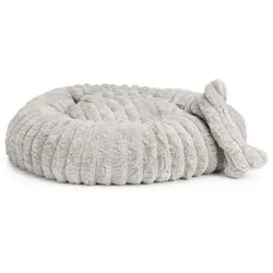 MONT CHALET Hunde-/Katzenbett uni Lammfell Cord-Optik inkl. Spielzeug