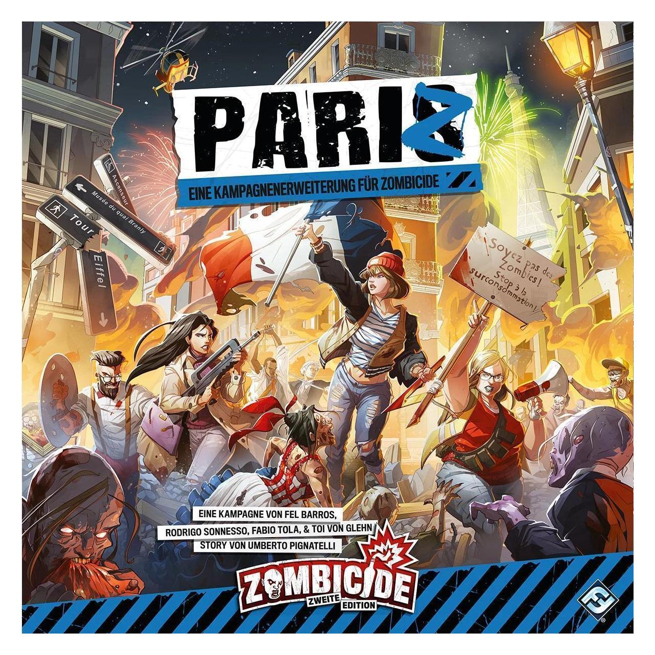 FFG FFGD7100 - Zombicide 2. Edition - PariZ (Deutsch, 1 - 6 Spieler) (FFGD7100)