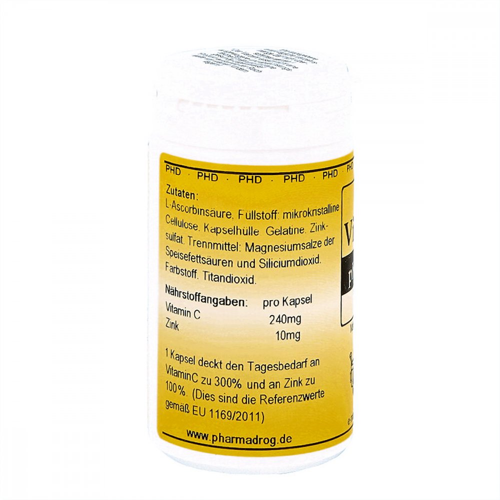 Pharmadrog GmbH Vitamin C plus Zink Kapseln 10352817