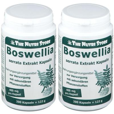 Boswellia 400 mg Extrakt vegetarische Kapseln 2x 2x200 St