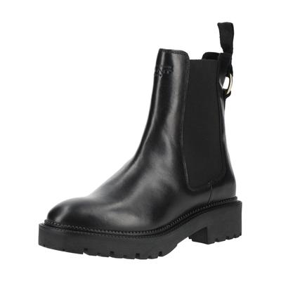 Stiefelette GANT "Gant Stiefelette Leder/Textil", Damen, Gr. 38, schwarz, Leder, Textil, Schuhe Stiefelette