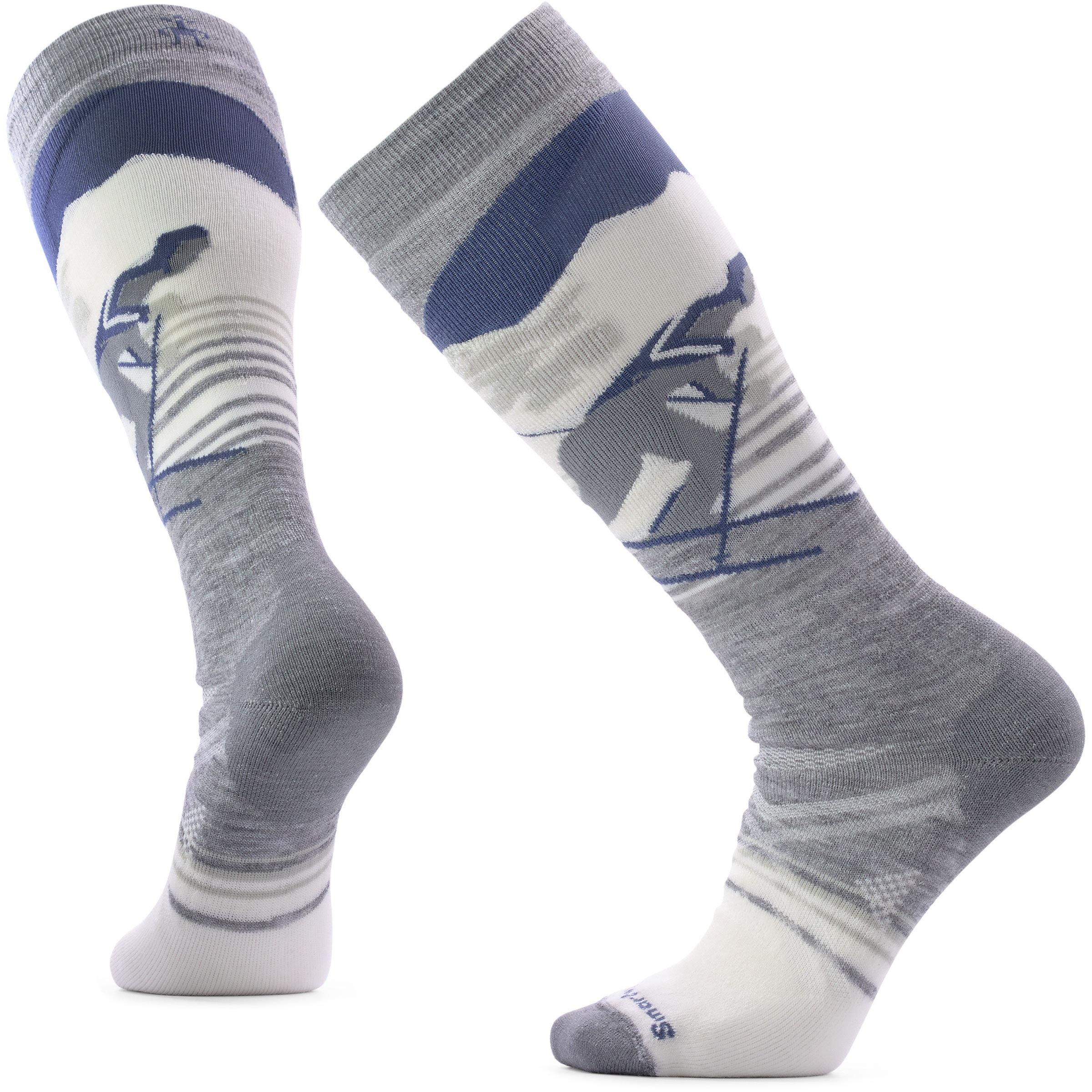 Smartwool Ski Full Cushion Chute The Moon OTC Herren Skisocken grau Größe 42 Skifahren Widerstandsfähig Merinowolle