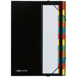 Pagna Ordnungsmappe »Desk Organizer« (individualisierbare Taben) schwarz, 23.8x33x1.5 cm