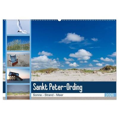 Sankt Peter-Ording. Sonne - Strand - Meer (Wandkalender 2026 DIN A2 quer), CALVENDO Monatskalender