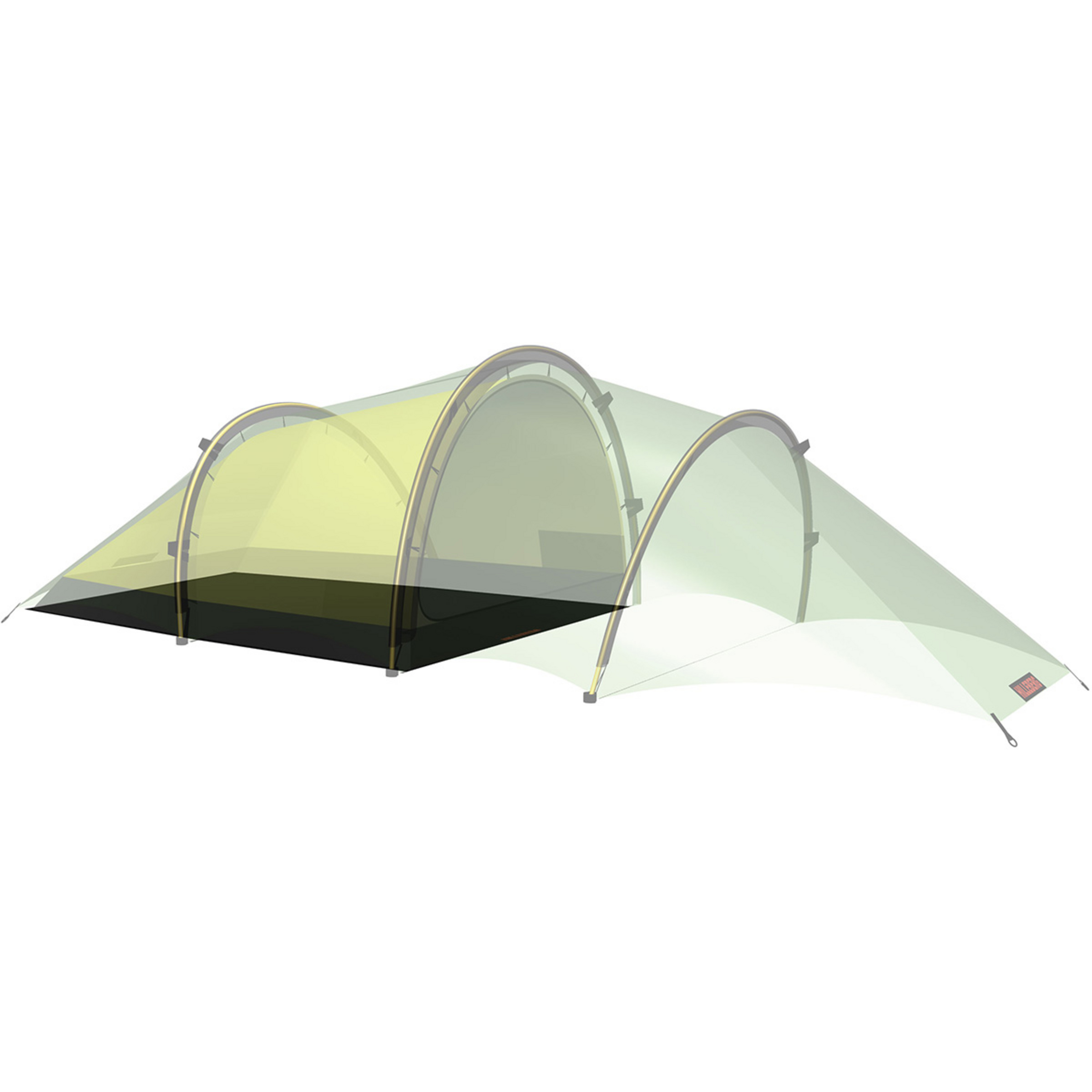 Hilleberg Anjan 3/ 3GT Zeltunterlage Zeltunterlagen schwarz Trekking