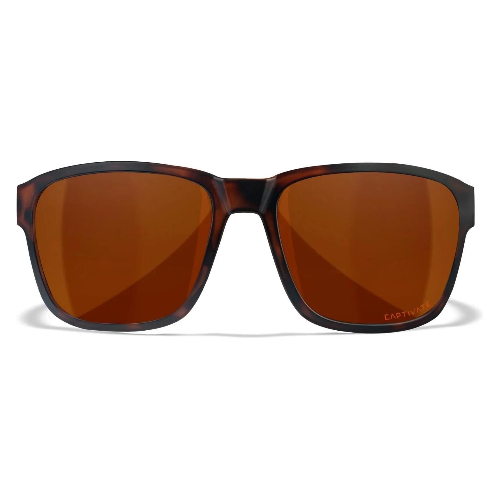 Wiley X WX TREK Lenses: CAPTIVATE Polarized copper, Frame: matte Havana brown (AC6TRK06)