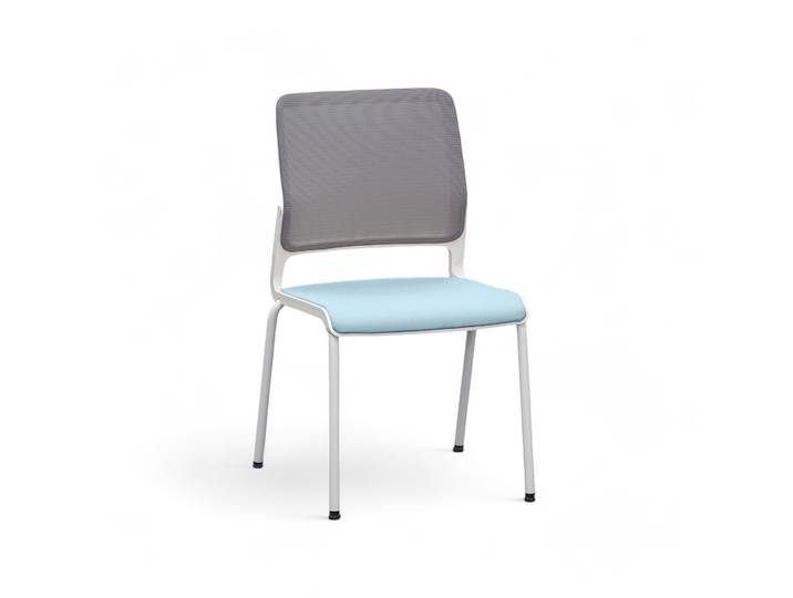 4-legged chairs Sitag SitagXilium Mesh Blue without armrests, New - Perfect for office and reception