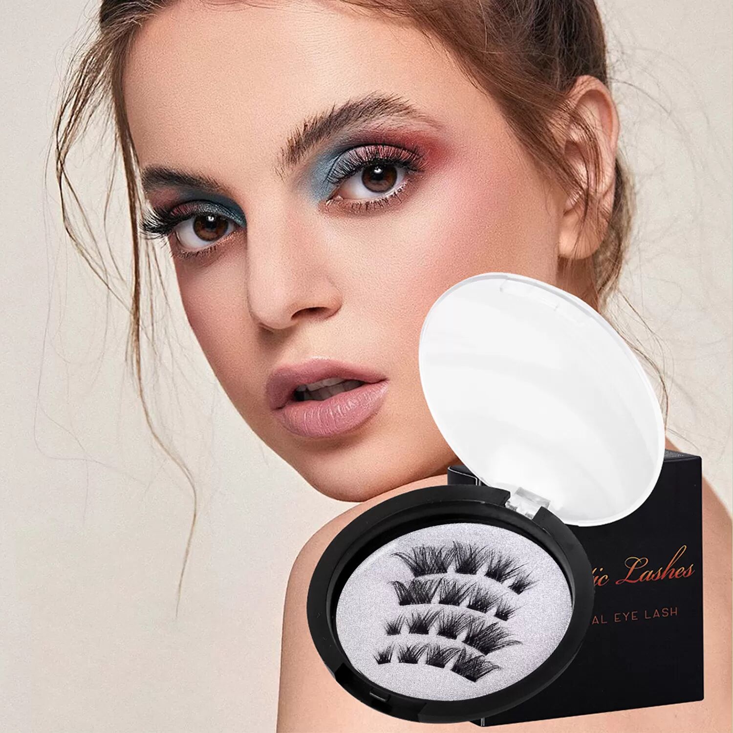INF HPD10 Magnetische Wimpern mit Applikator - Natürlicher Stil