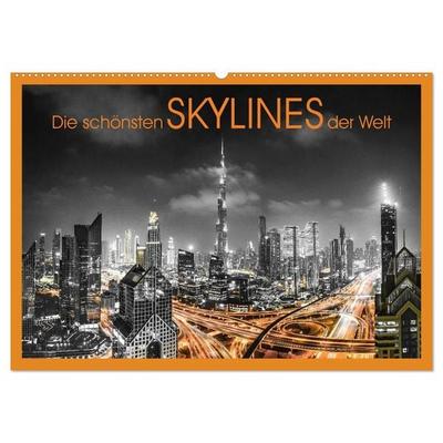 Die schönsten Skylines der Welt (Wandkalender 2027 DIN A2 quer), CALVENDO Monatskalender