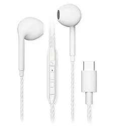 C12-LR weiß, In-Ear Stereo- Headset, USB Typ-C