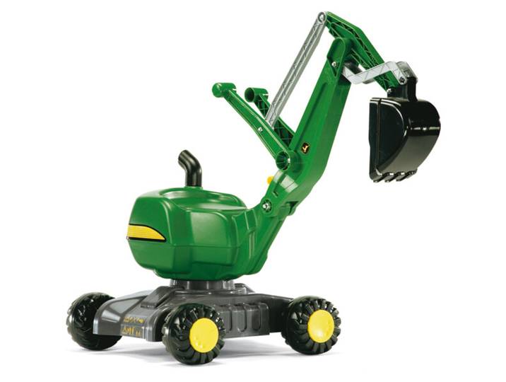 RollyDigger John Deere Rolly Toys Grün Kunststoff - Farbe: Grün/Schwarz - Trettraktor