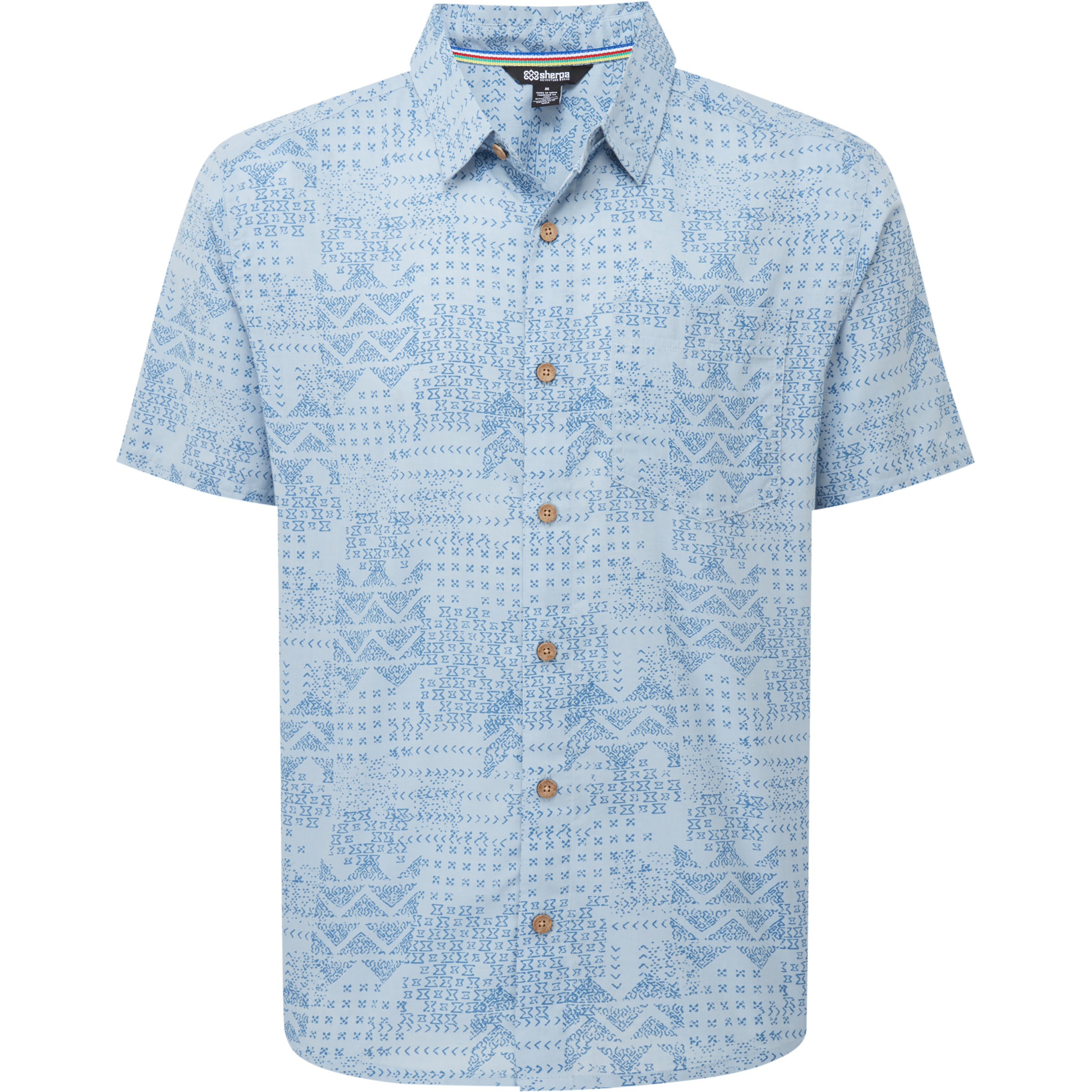 Sherpa Adventure Gear Puja Herren Hemden blau Größe M Lifestyle Atmungsaktiv