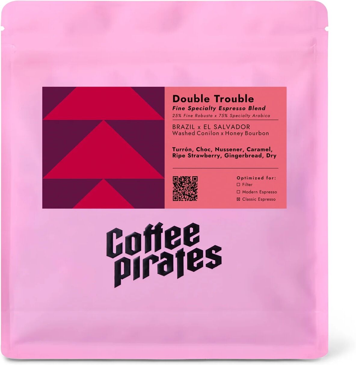 Coffee Pirates - Double Trouble Espresso - 250 g Ganze Bohne - Intensität: 5/6