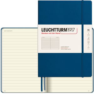 Leuchtturm1917 Notizbuch Composition, 400544, Karton Hardcover, Indigo, 109 Blatt / 219 Seiten, 80 g/m², liniert, B5