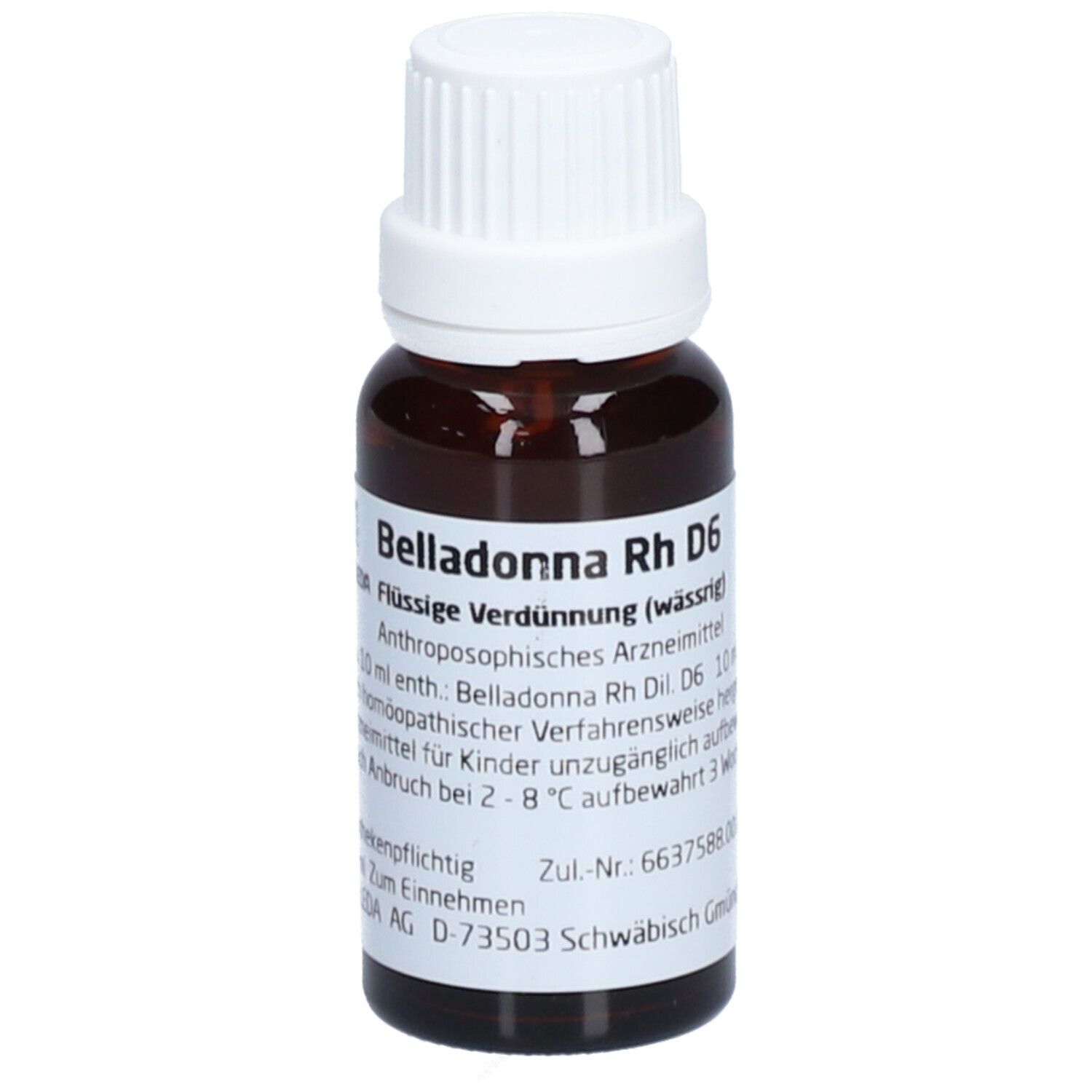 Belladonna Planta tota Rh D 6 Dilution 20 ml