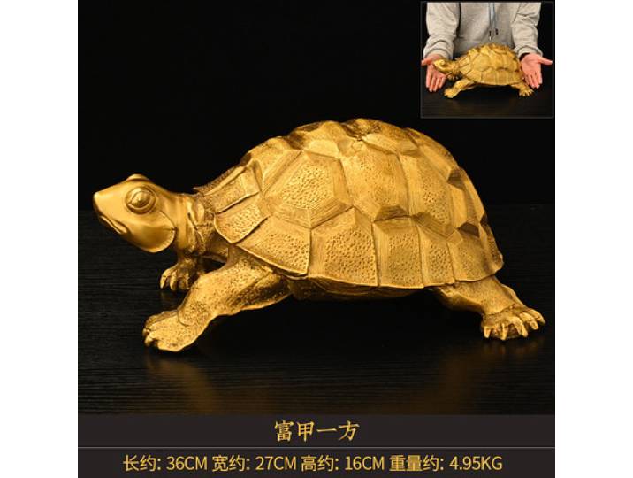 Ornement Bronze mille ans longévité tortue anniversaire célébration cadeau maison bureau ouverture artisanat Decorati