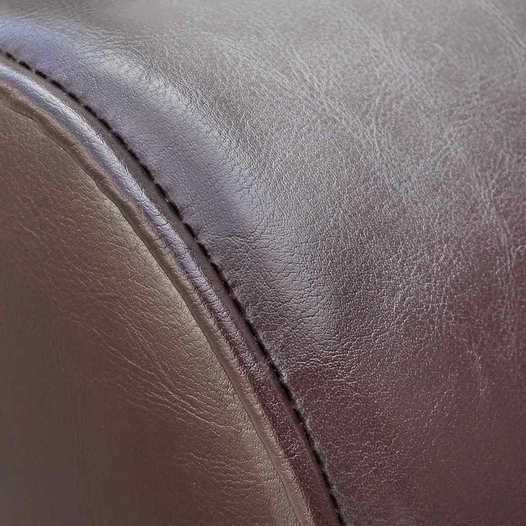 vidaXL Chaise longue Marron Similicuir