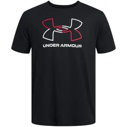 UNDER ARMOUR Foundation Sportshirt Herren 001 - black/red/white L