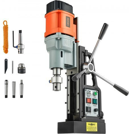 VEVOR Magnetische boormachine met 1,5 kW vermogen en 60 mm boordiameter voor metaalbewerking