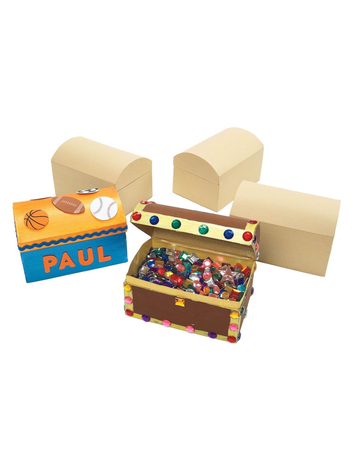 Colorations - Decorate your own Treasure Chest Set of 12