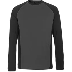 MASCOT Bielefeld Langarmshirt Dunkelanthrazit / Schwarz 4XL - 50568-959-1809-4XL - Dunkelanthrazit / Schwarz