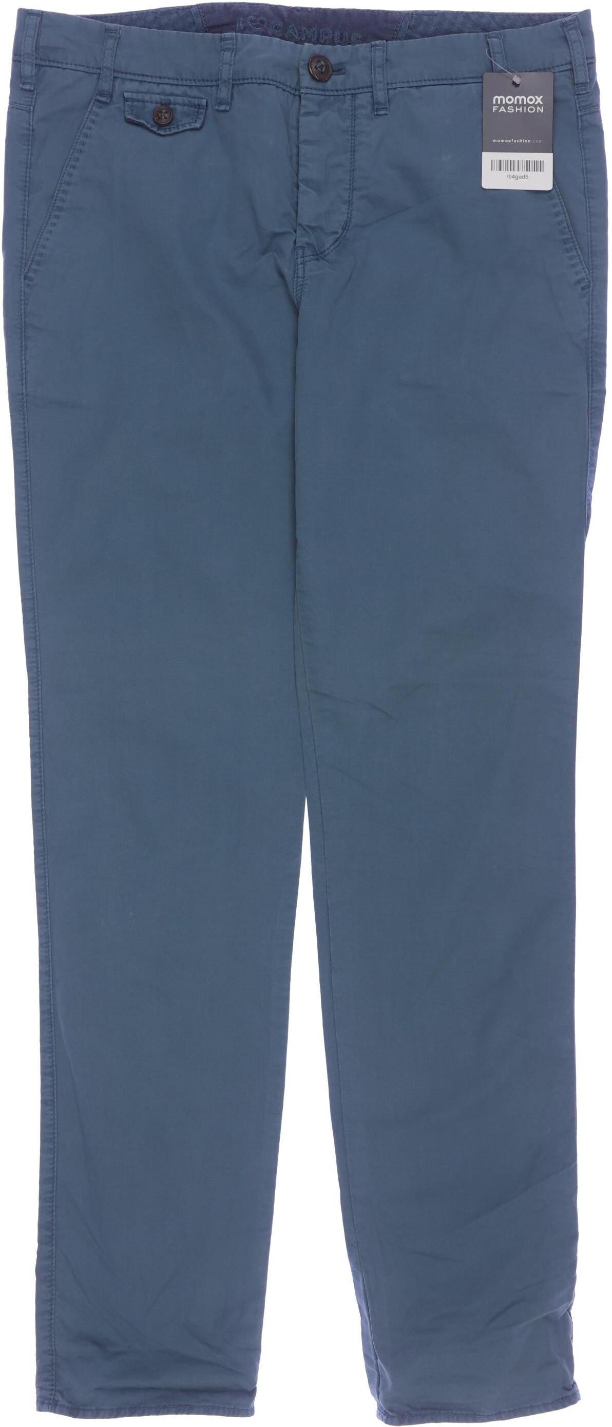 Marc O' Polo Campus by Marc O Polo Damen Stoffhose, Türkis, Gr. W28, Baumwolle - Second Hand